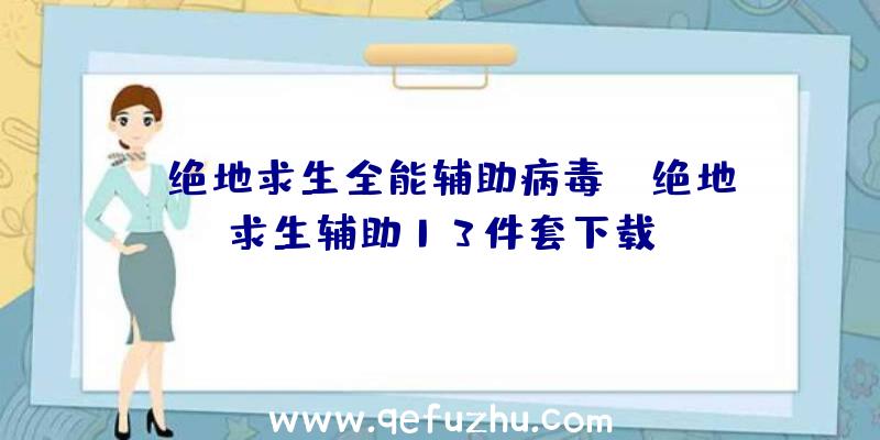 「绝地求生全能辅助病毒」|绝地求生辅助13件套下载